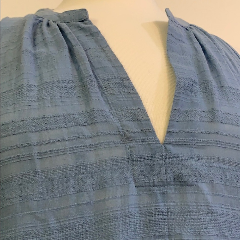 BCBG Maxazria blue loose fit midi dress